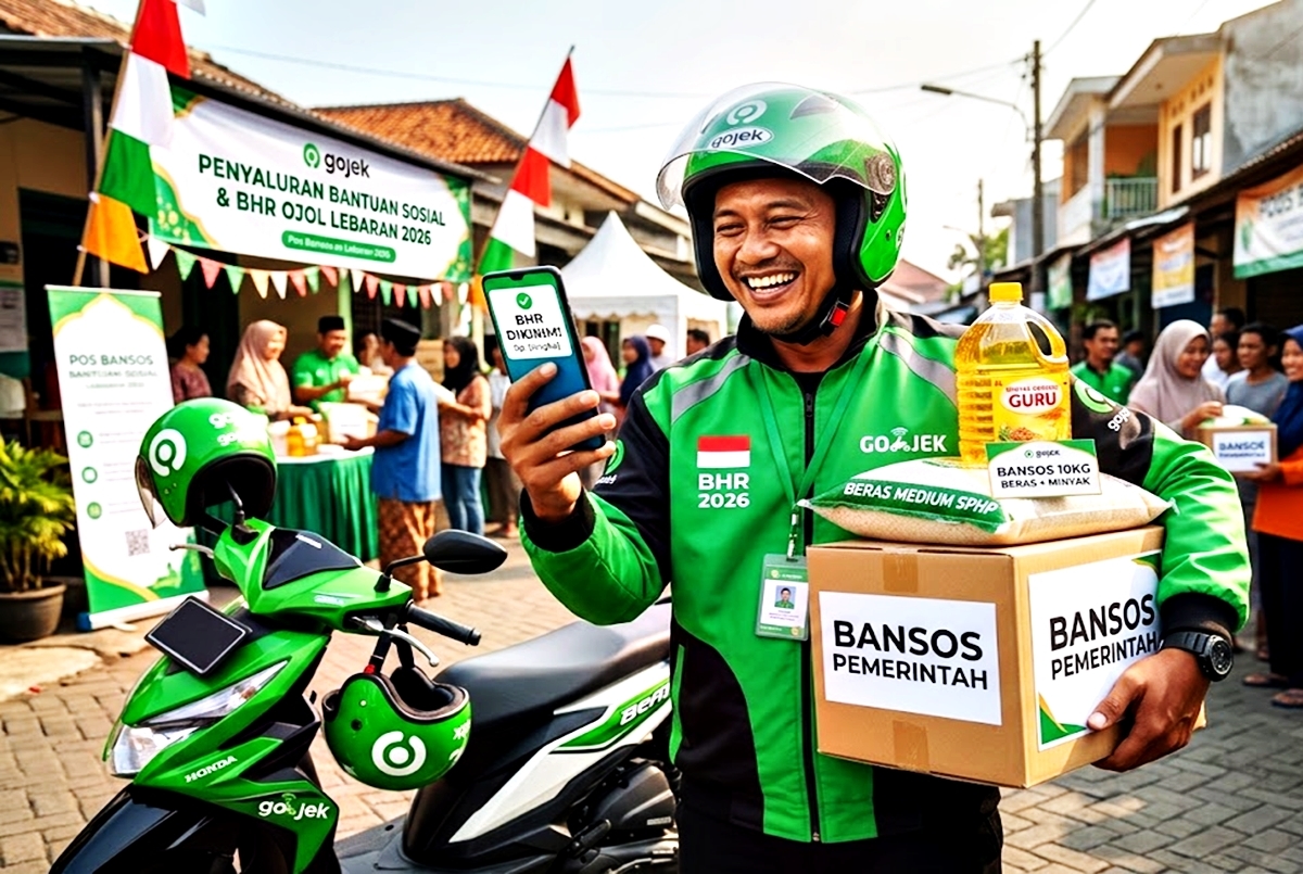 ALHAMDULILLAH! Ojol Dapat Bonus Hari Raya: Plus Bansos Beras Dan Minyak Goreng, Ini Jadwalnya