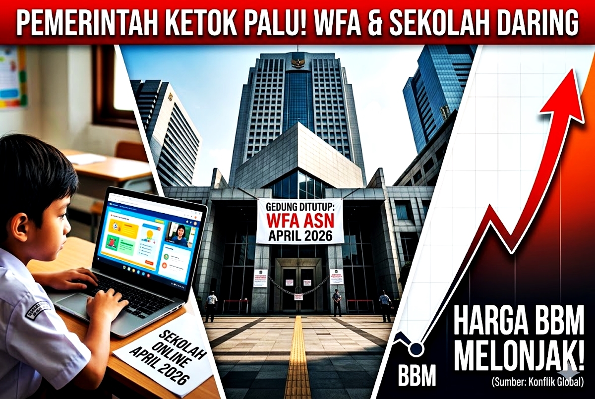 Pemerintah Ketok Palu! Hemat BBM, WFA ASN dan Sekolah Online Kembali Berlaku Mulai April 2026, Ada Apa?
