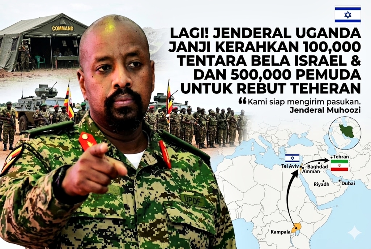 Geger! Jenderal Uganda Tantang Iran: Siapkan 600 Ribu Pasukan demi Israel, Teheran Target Utama!
