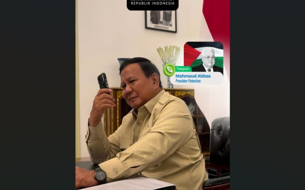 Prabowo Dihubungi Presiden Palestina, Pesan Khusus Mahmoud Abbas Jadi Sorotan