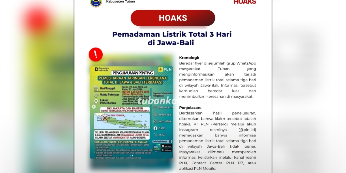 Heboh Kabar Listrik Mati 72 Jam di Jawa-Bali, PLN Beri Penjelasan yang Bikin Warga Deg-degan