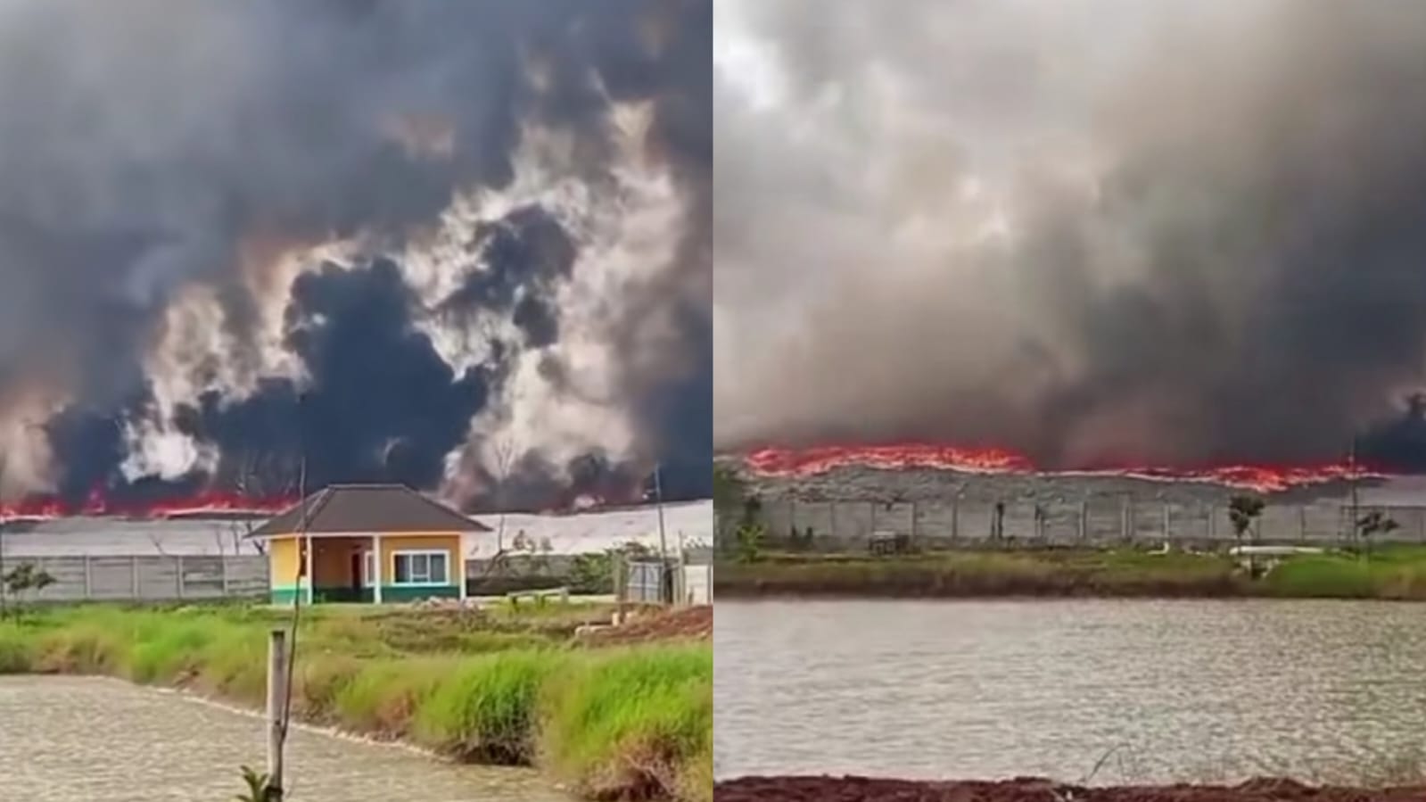 Warga Tangerang Keluhkan Sesak Napas Imbas Kebakaran TPA Jatiwaringin yang Picu Asap Tebal