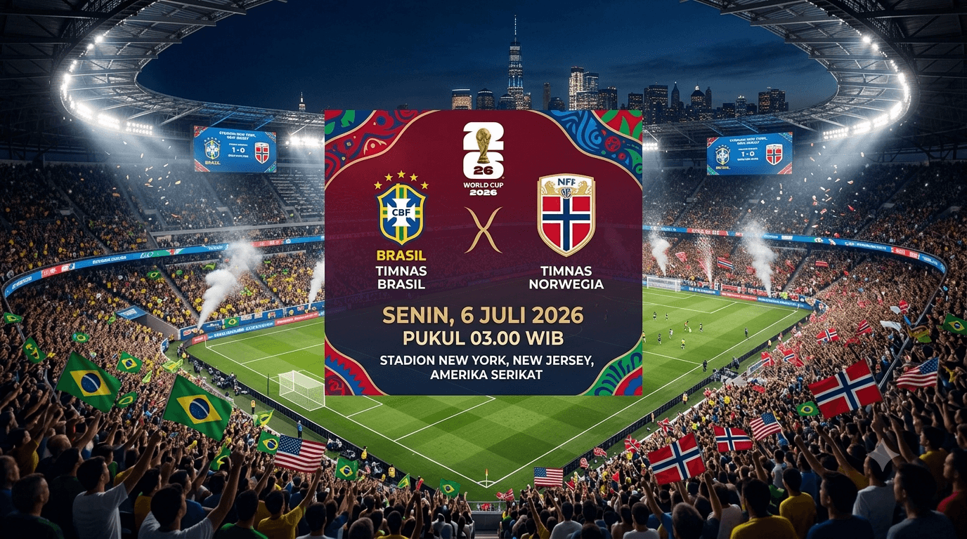 Prediksi Skor Brasil vs Norwegia: Vinicius vs Haaland, Selecao Hadapi Lawan yang Tak Pernah Bisa Ditaklukkan!