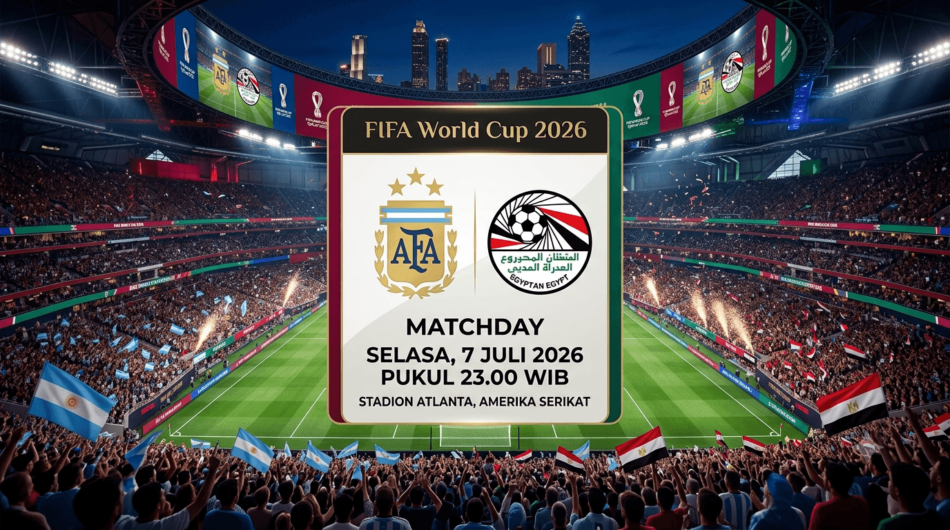 Prediksi Skor Argentina vs Mesir: Duel Messi vs Salah, Siapa Melangkah ke Perempat Final?