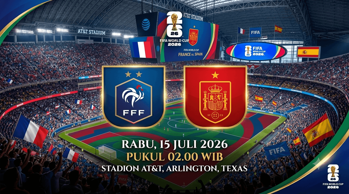 Prediksi Skor dan Susunan Pemain Prancis vs Spanyol: Adu Dua Raksasa Eropa di Semifinal Piala Dunia 2026