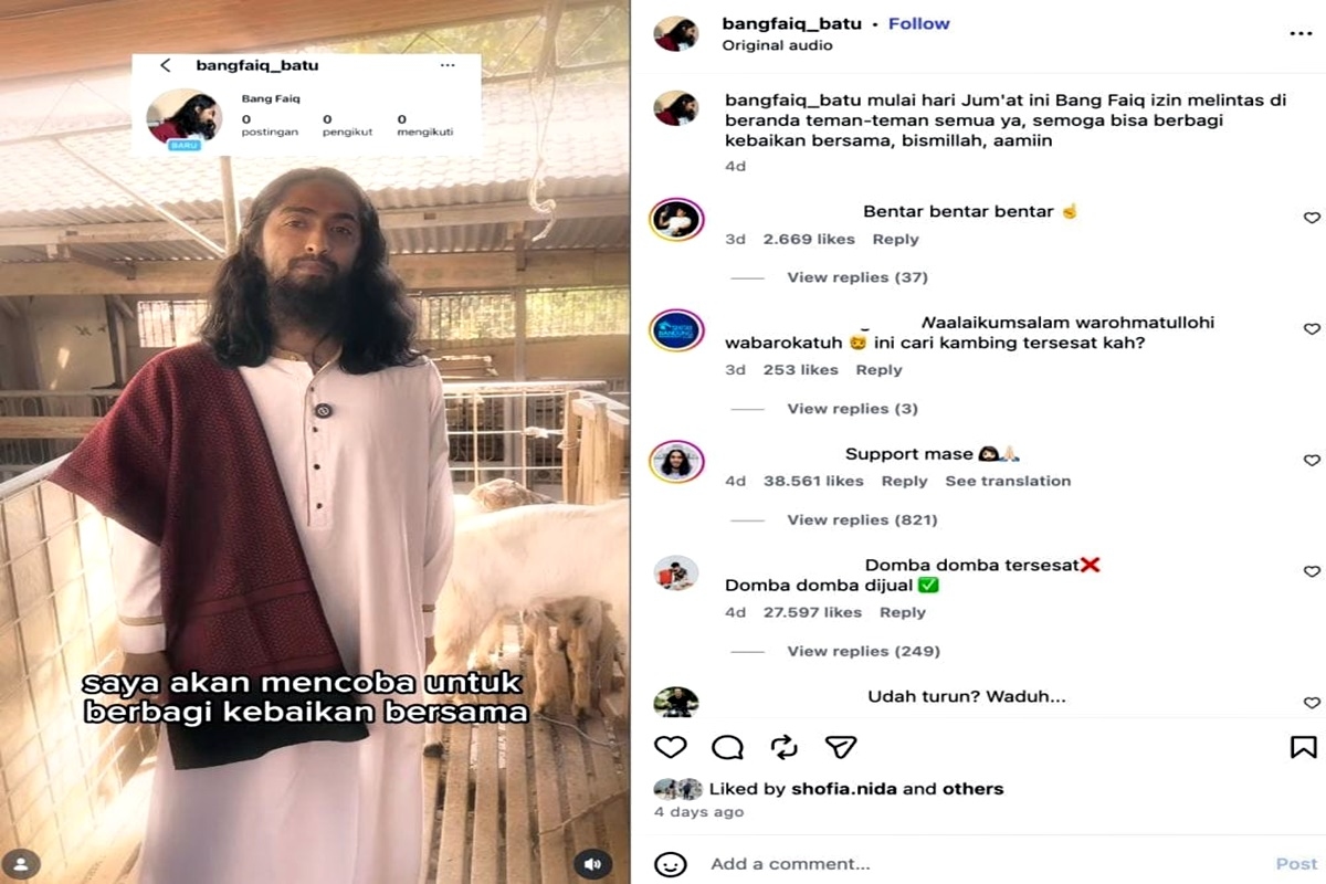 VIRAL! Disebut Mirip Yesus, Pedagang Kambing Asal Batu Ini Bongkar 5 Fakta Mengejutkan di Balik Akun Instagramnya!