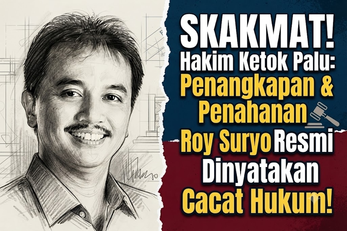Skakmat! Hakim Ketok Palu: Penangkapan Dan Penahanan Roy Suryo Resmi Dinyatakan Cacat Hukum!