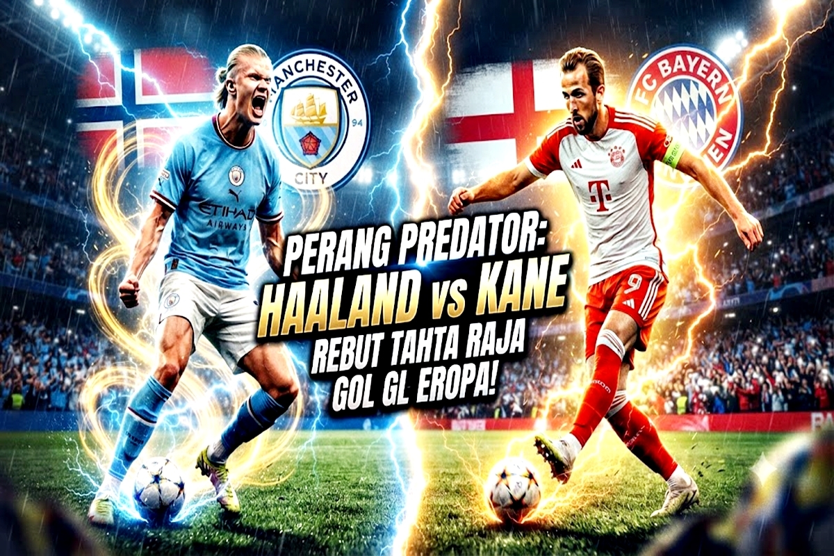 Perang Predator Dimulai! Haaland dan Kane Saling Sikut Rebut Tahta Raja Gol Eropa!