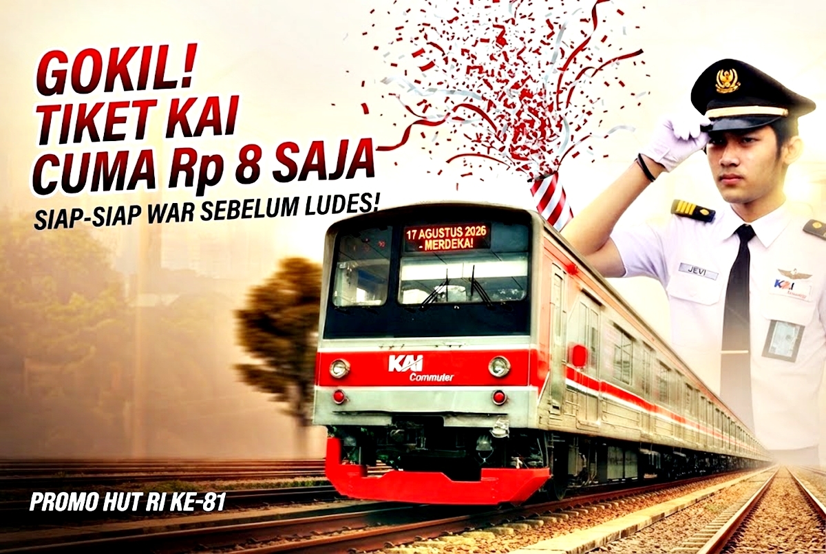 Gokil! Tiket Kereta KAI Cuma Dijual Rp 8 Saja, Siap-Siap War Sebelum Ludes!