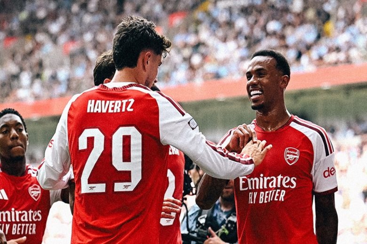Arsenal Menggila! Bantai Man City 3-0, The Gunners Rebut Trofi Community Shield dengan Cara Brutal