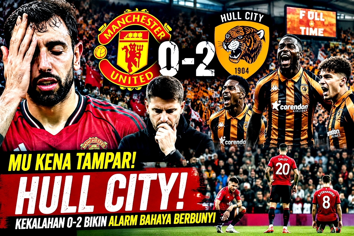 MU Kena Tampar Hull City! Kekalahan 0-2 Bikin Alarm Bahaya Berbunyi