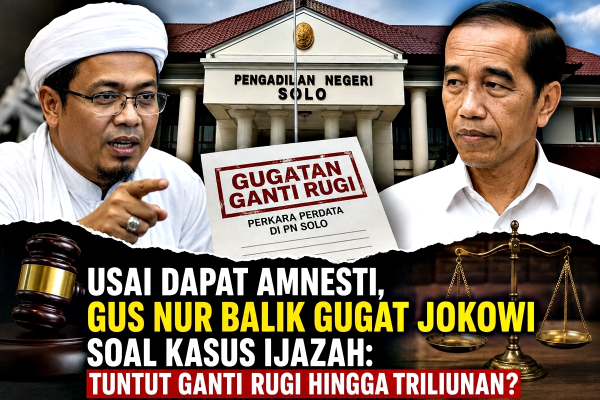 Usai Dapat Amnesti, Gus Nur Balik Gugat Jokowi soal Kasus Ijazah: Tuntut Ganti Rugi hingga Triliunan?