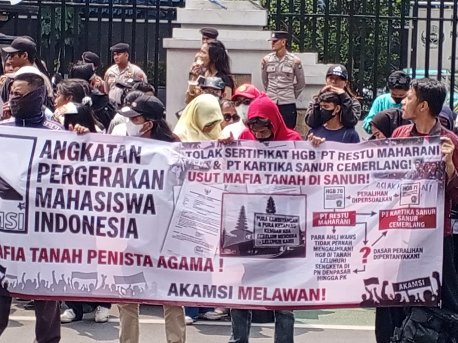 Geruduk Kementerian ATR/BPN, Massa AKAMSI Tuntut Transparansi HGB Sanur