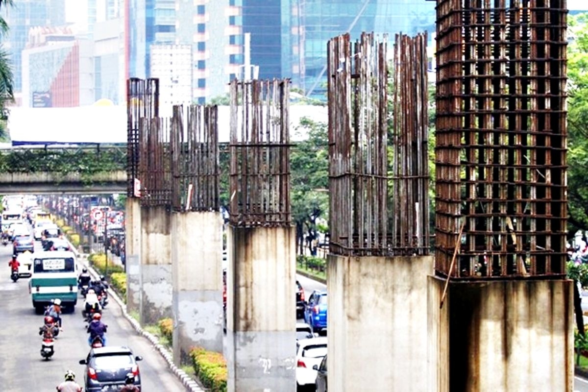 Akhir Riwayat ‘Candi Monorel’ Jakarta: Proyek Ambisius yang Berakhir Jadi Rongsokan