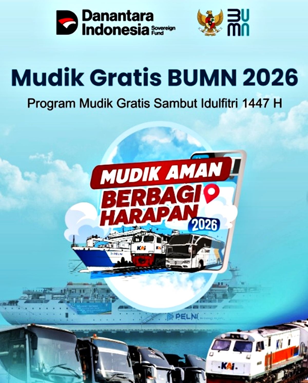Siap-Siap Mudik! Kemenhub Tebar 78 Ribu Tiket Gratis Bus & Kereta Lebaran 2026: Cek Cara Daftar & Rutenya di Sini!