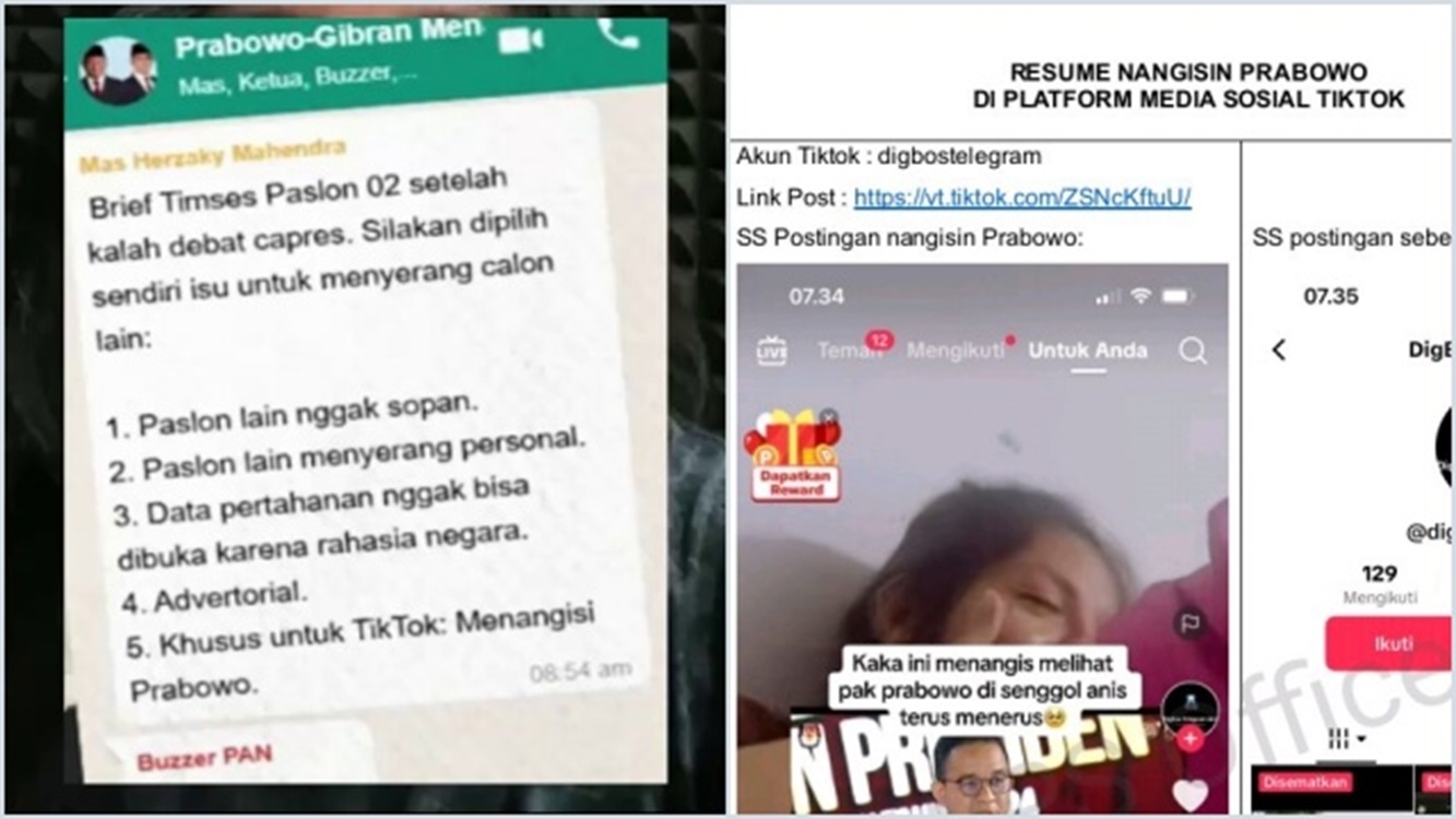 Viral Perintah Untuk Para Buzzer Tangisi Prabowo Pada Tangkapan Layar Grup WhatsApp 02