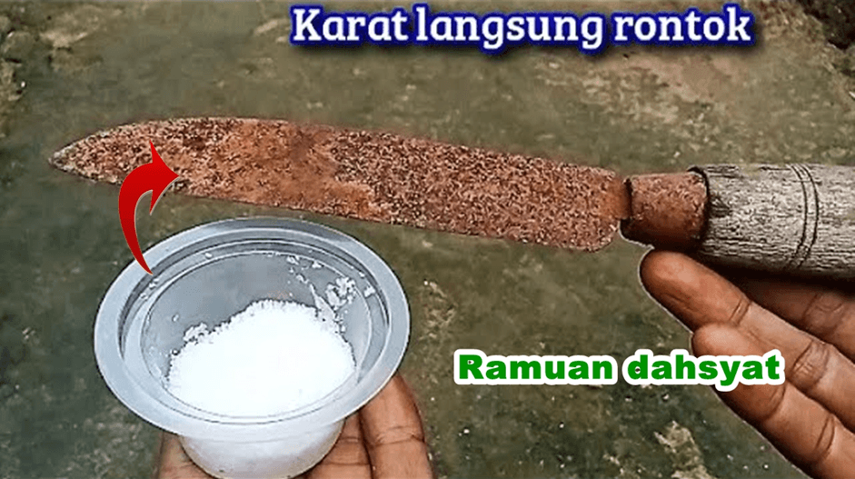 Ide Cerdas dan Kreatif: Pakai Ramuan Sederhana, Karat Pisau Langsung Rontok Dan jadi Kinclong Seperti Baru
