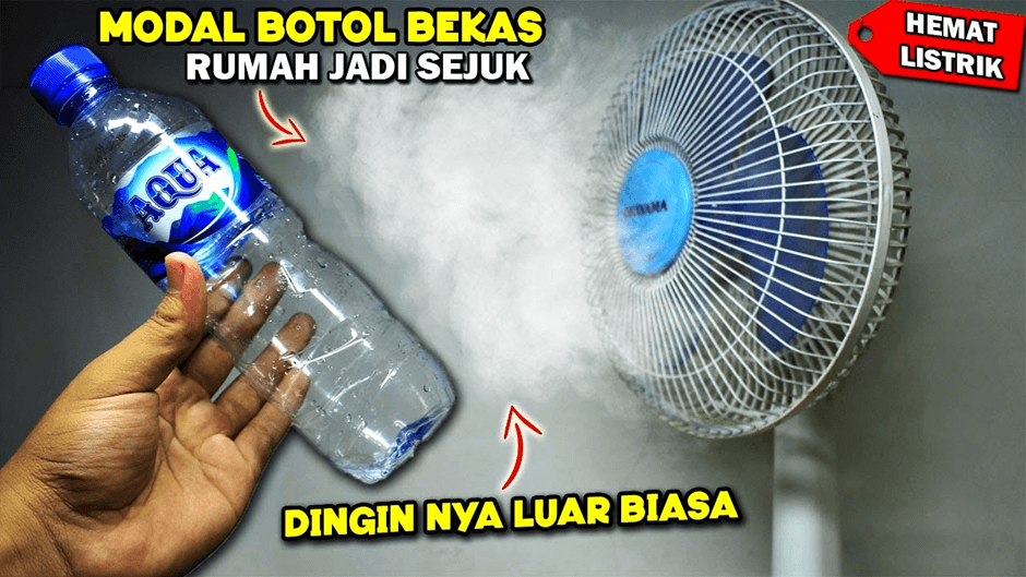 Ide Cerdas dan Kreatif: Rubah Kipas Angin Biasa Menjadi AC Super Dingin, Cuma Modal Botol Bekas