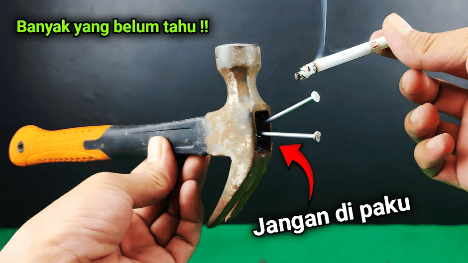 Ide Cerdas: Berbahaya! Palu Mudah Copot, Jangan di Sumbat Paku. Begini Solusi Palu Agar Menjadi Lebih Kuat