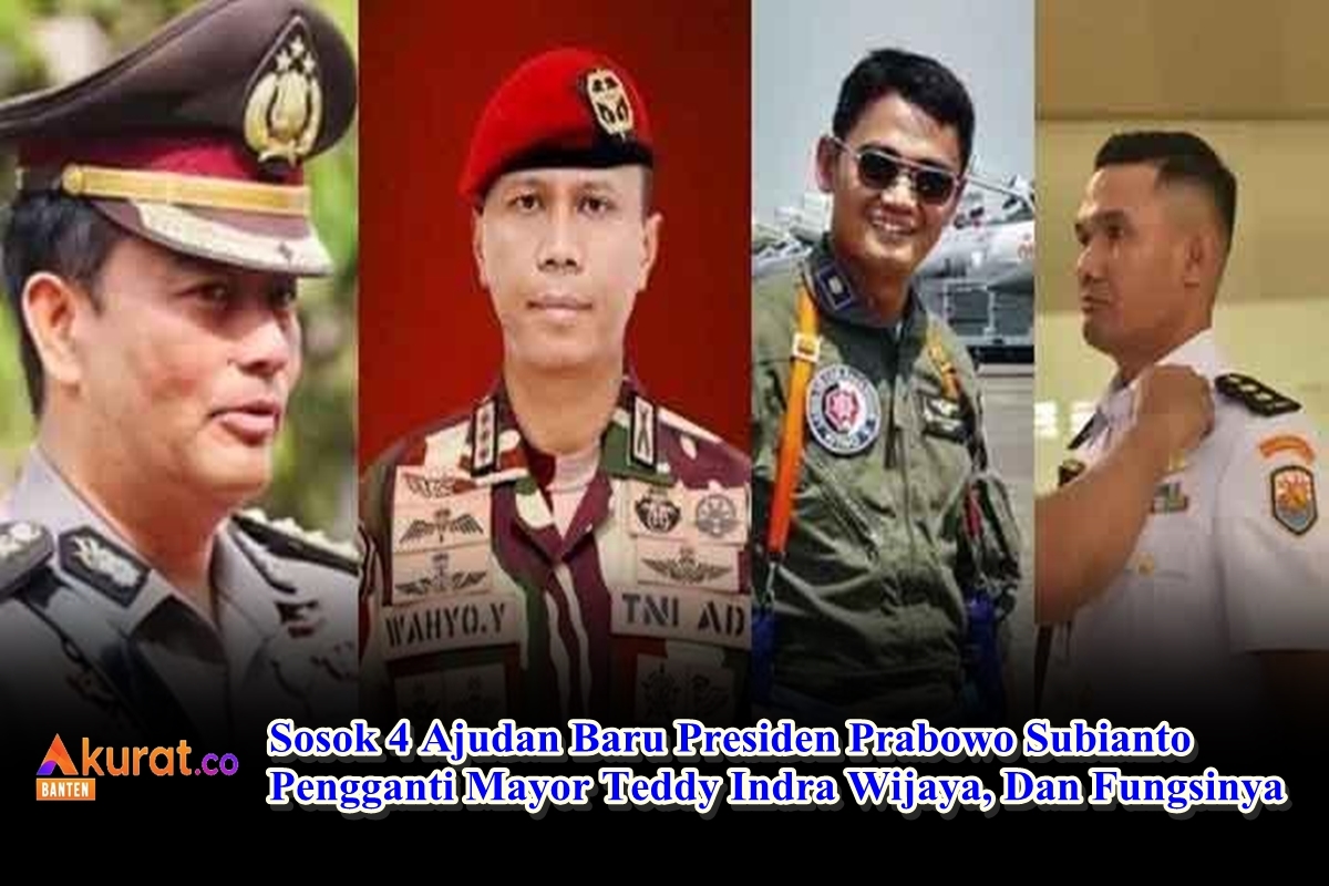 Sosok 4 Ajudan Baru Presiden Prabowo Subianto Pengganti Mayor Teddy Indra Wijaya, Dan Fungsinya 