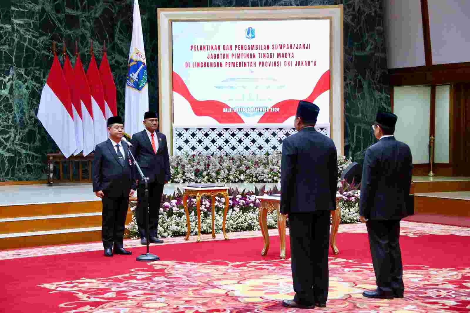 Pj Gubernur DKI Jakarta Melantik Marullah Matali Sebagai Sekda