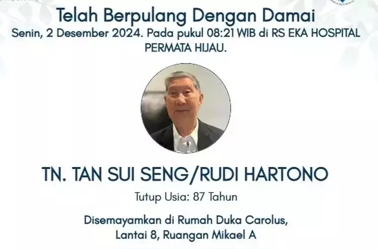 Heboh! Beredar Informasi Di Group Whatsap Rudi Hartono Meninggal Dunia, Ini Faktanya