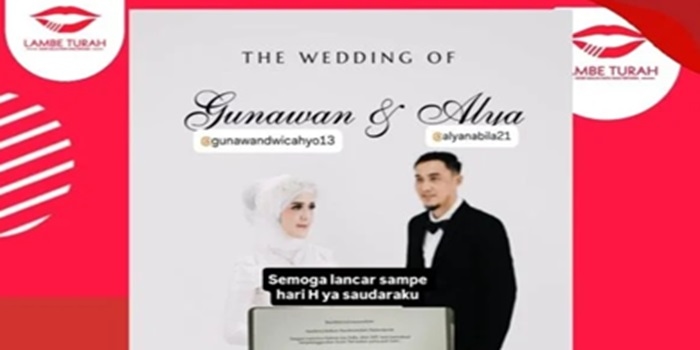 Pernikahan Gunawan Dwi Cahyo dan Alya Nabila 5 Juli 2025 Bikin Heboh, Undangan Mantan Suami Okie Agustina Bikin Salfok!