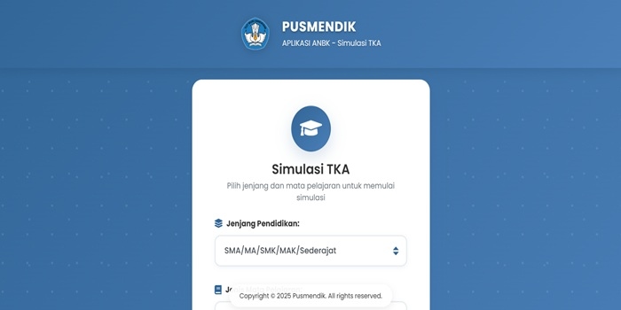Klik di Sini untuk Simulasi TKA Online Kemendikdasmen, Bayar? Jangan Khawatir