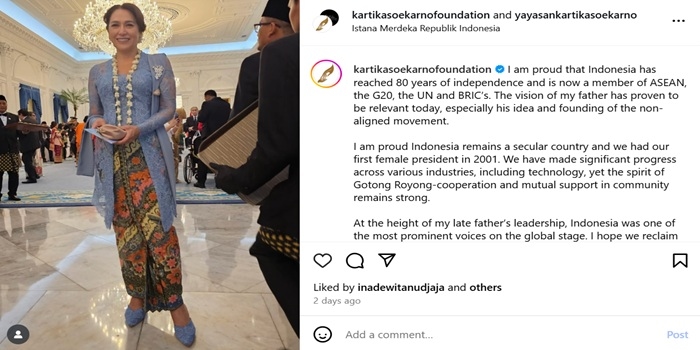 Baru Terlihat Wajah Kartika Sari Dewi Soekarno, Putri Bung Karno dari Dewi Soekarno yang Jelita