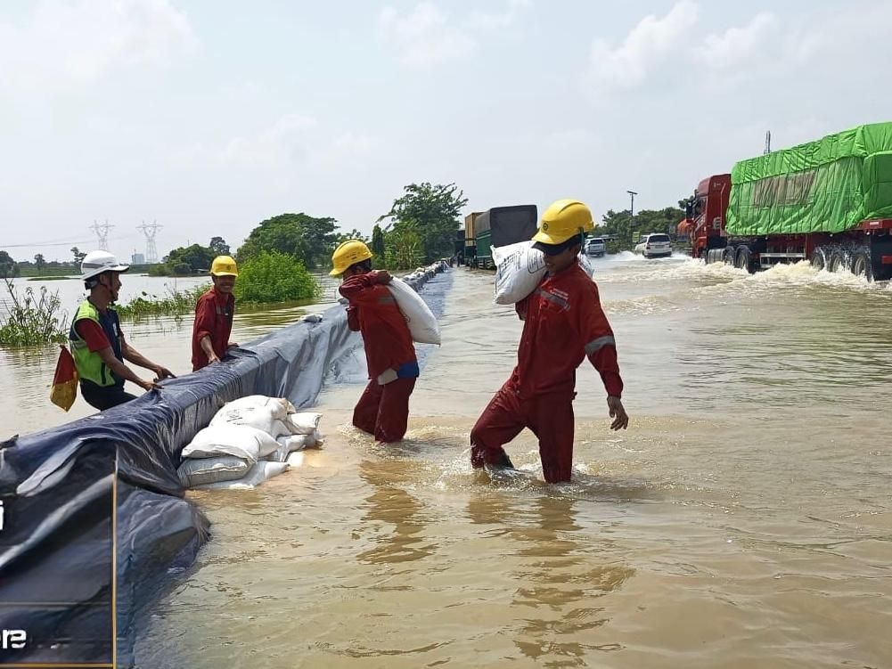 Genangan di Tol Tangerang-Merak Berangsur Surut, Seluruh Lajur Bisa Dilintasi