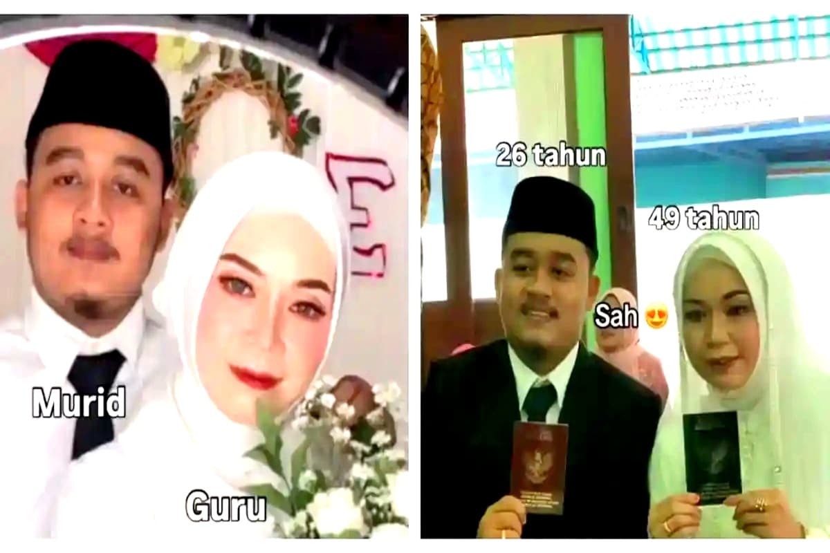 Dari Ruang Kelas ke Pelaminan: Kisah Viral Pria Nikahi Mantan Ibu Gurunya, Beda Usia 23 Tahun Bukan Penghalang