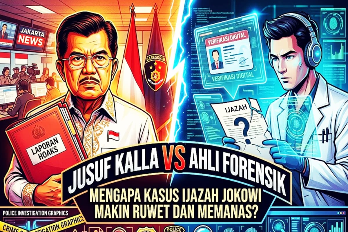 Jusuf Kalla vs Ahli Forensik: Mengapa Kasus Ijazah Jokowi Makin Ruwet dan Memanas?