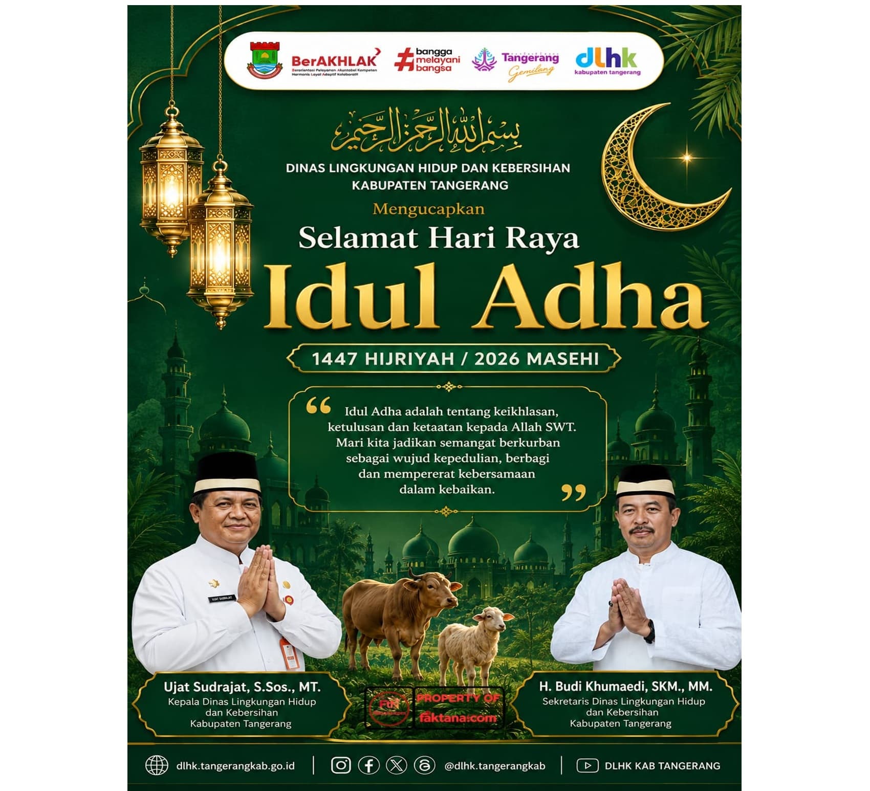 Kepala dan Sekretaris DLHK Kabupaten Tangerang
