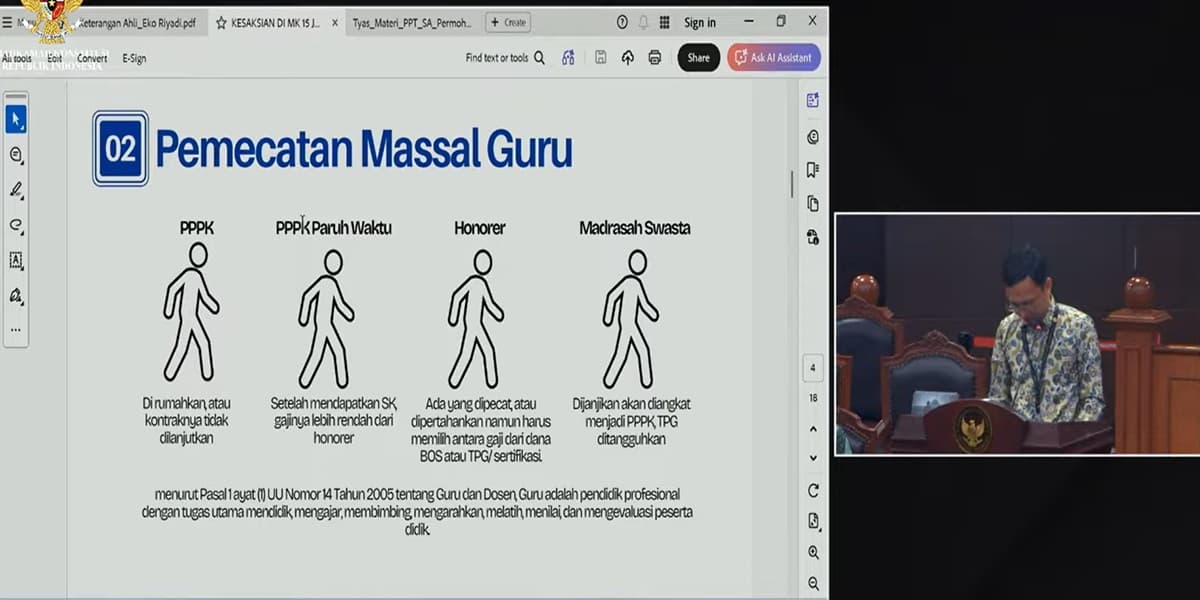 Guru Ungkap Dampak MBG di Sidang MK: PHK hingga Guru Ragu Lanjut Mengajar