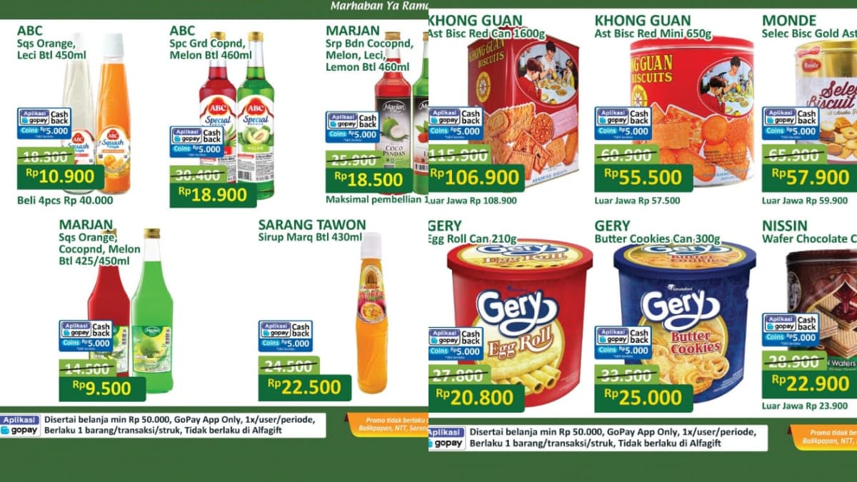 Manfaatkan Promo JSM Alfamart Sekarang! Beli Murah Aneka Sirup dan Kue Lebaran Spesial Bulan Ramadan 