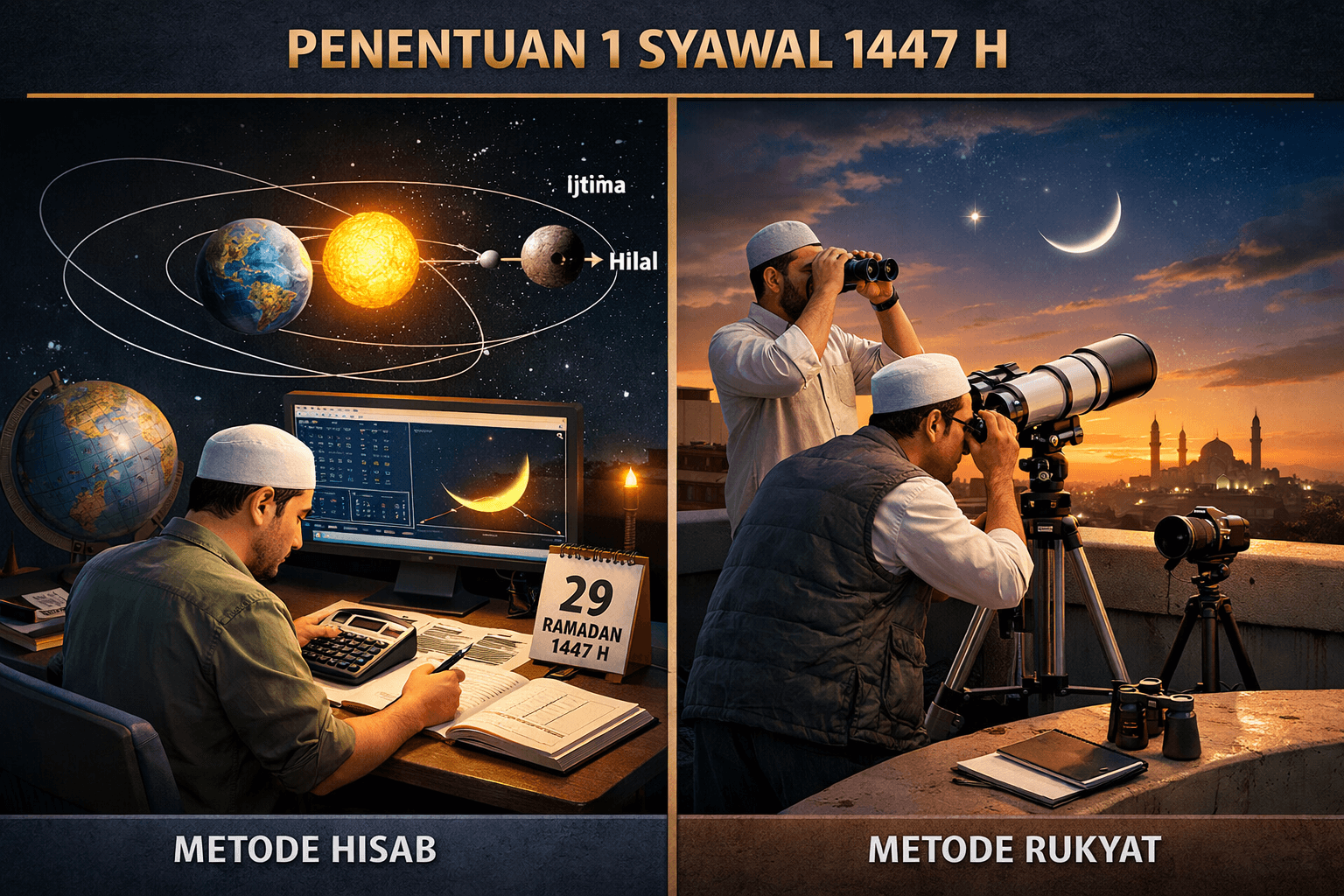 Belajar dari Perbedaan: Memahami Penentuan 1 Syawal 1447 H, Lebaran 20 atau 21 Maret?