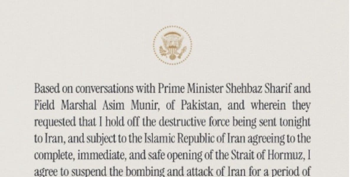 BREAKING! Donald Trump Umumkan Gencatan Senjata dengan Iran, Ini Isi Kesepakatannya