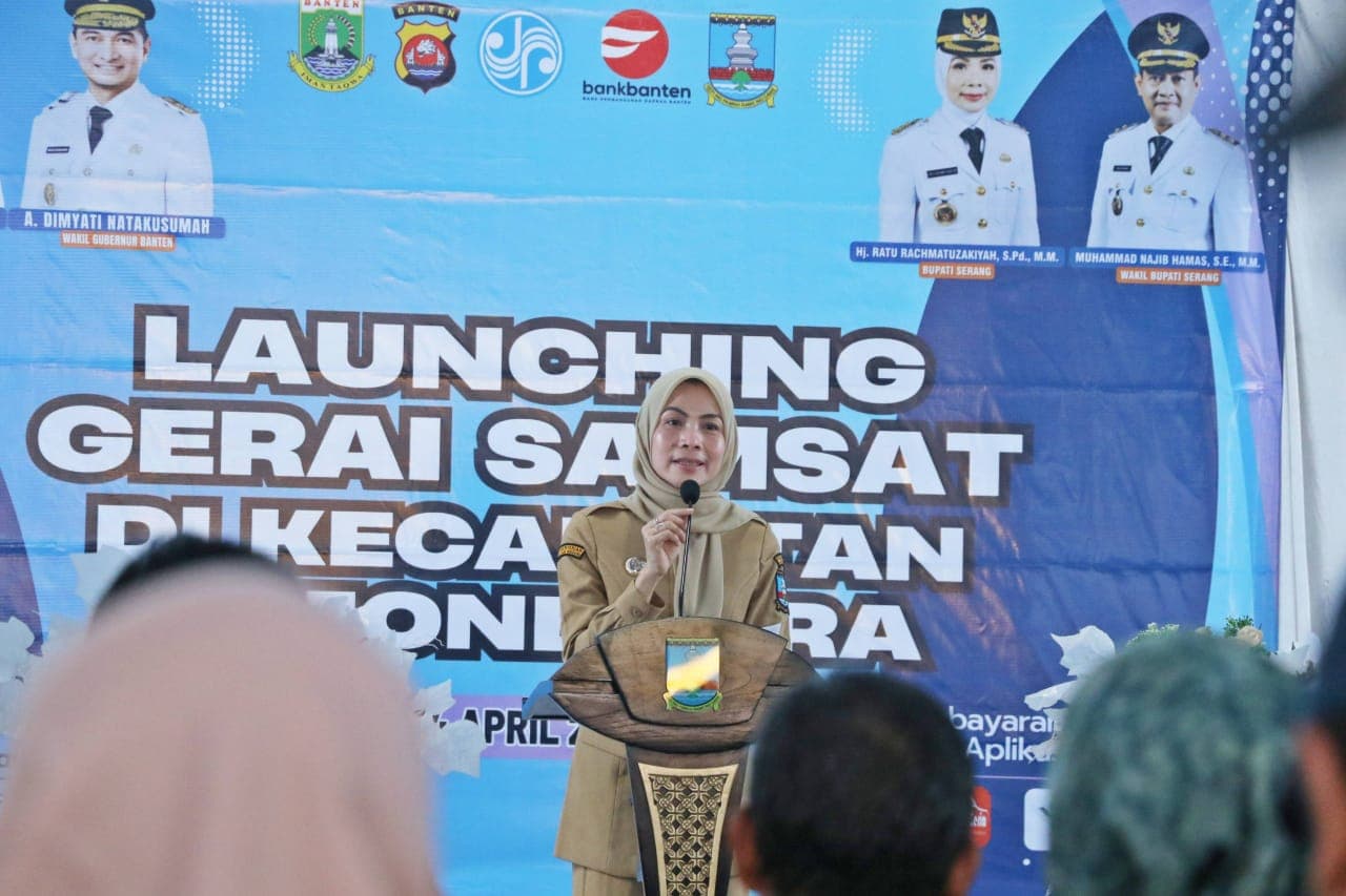 Dekatkan Layanan ke Masyarakat, Bupati Ratu Zakiyah Resmikan Gerai Samsat Bojonegara