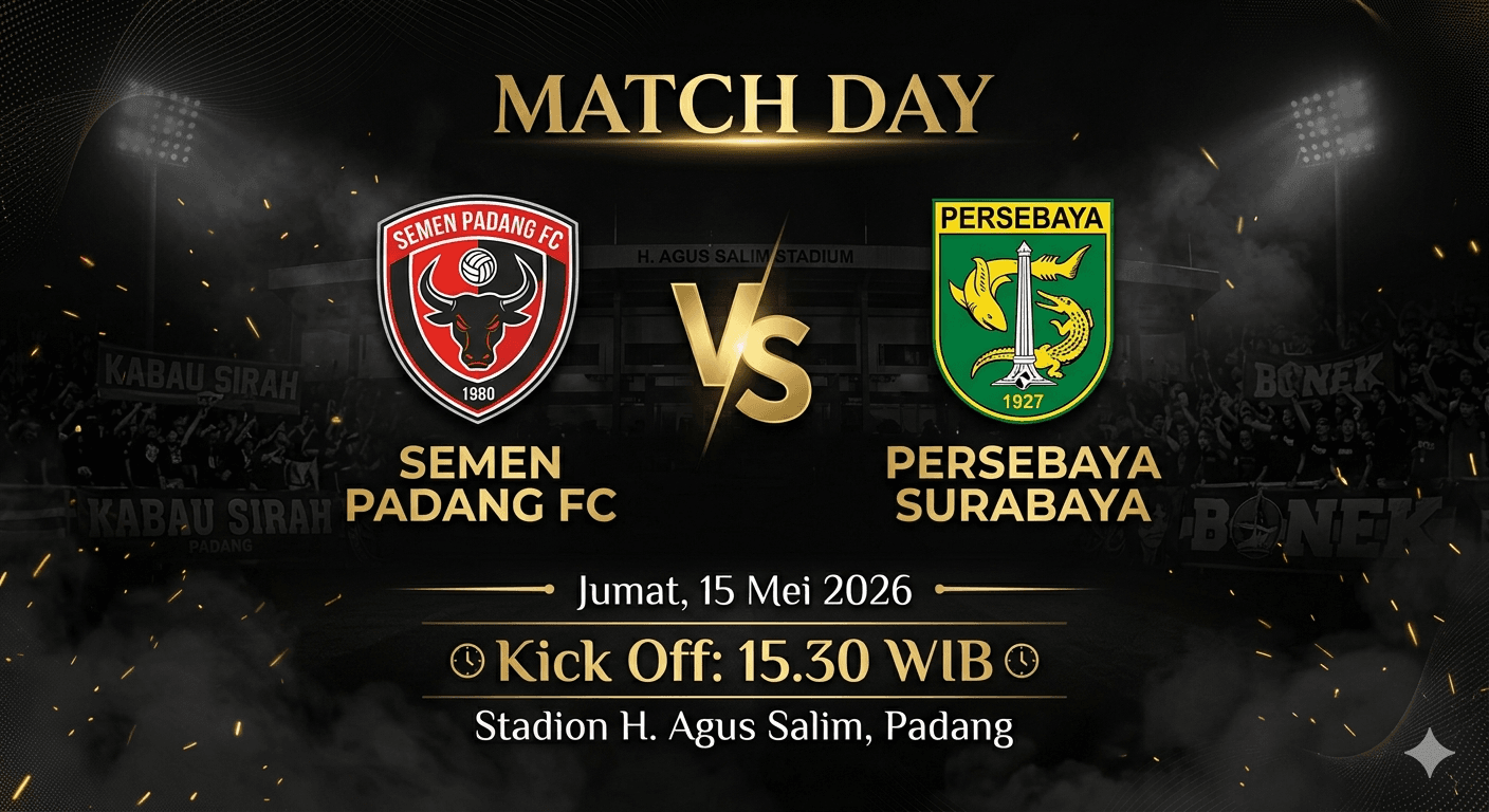 Prediksi Skor Semen Padang vs Persebaya: Bajul Ijo Diunggulkan Tutup Musim dengan Kemenangan