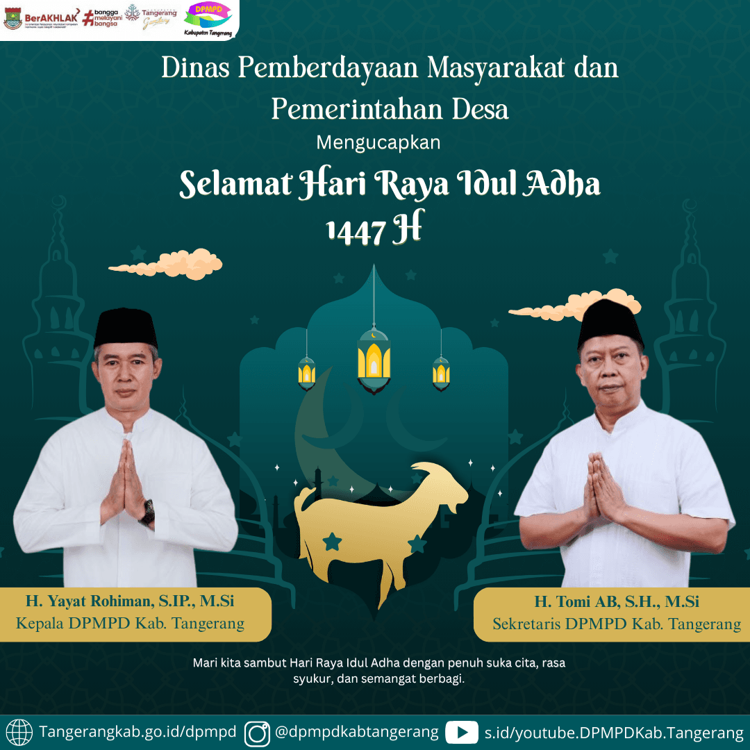 Kepala dan Sekretaris DPMPD Kabupaten Tangerang