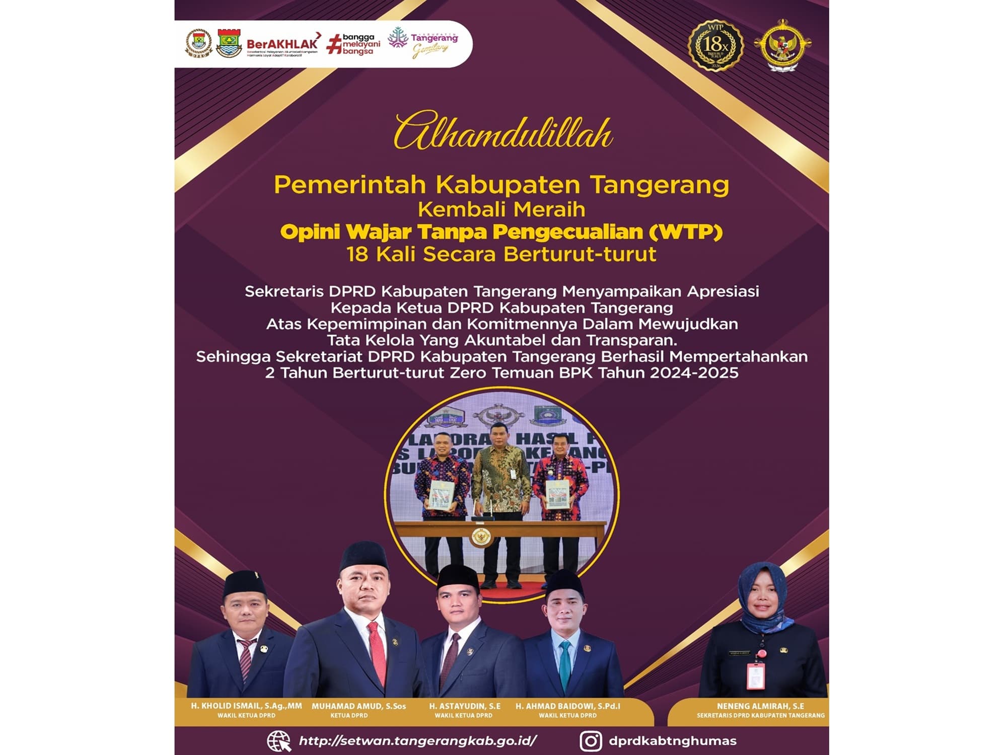 Jajaran DPRD Kabupaten Tangerang (foto: sekretariat dprd_kabupaten tangerang)