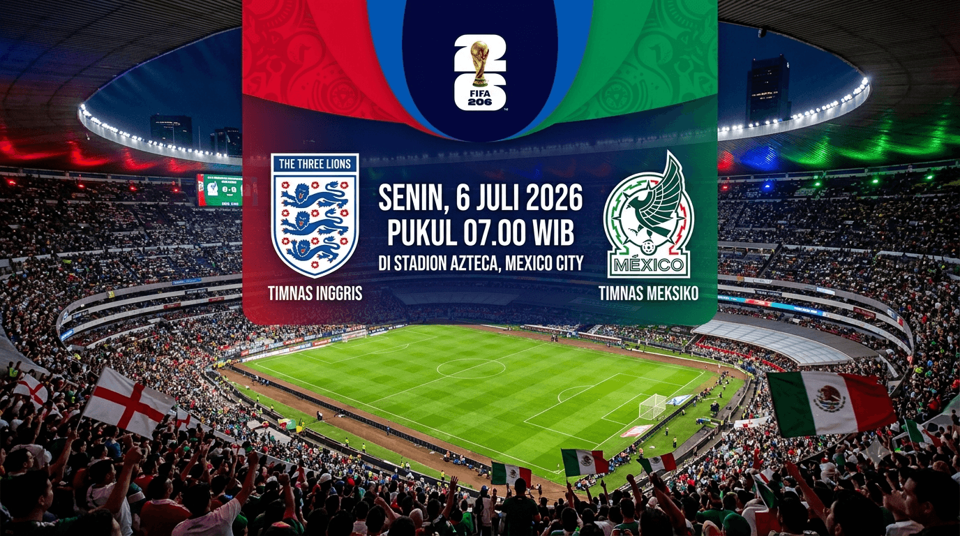 Prediksi Skor Meksiko vs Inggris: Rekor Sempurna El Tri Terancam, Harry Kane Siap Bungkam Azteca!