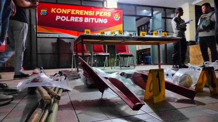 Data Dan Fakta Temuan Barang Bukti Usai Bentrok Ormas Kristen Vs Aksi Damai Palestina di Bitung Sulawesi Utara