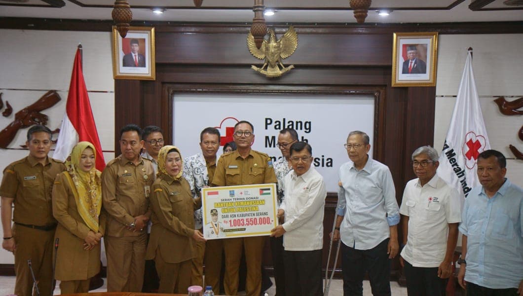 ASN dan Siswa di Kabupaten Serang Salurkan Bantuan untuk Palestina