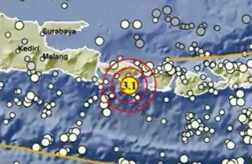 Bali Diguncang Gempa Bumi M3,1, Kedalaman 10 KM