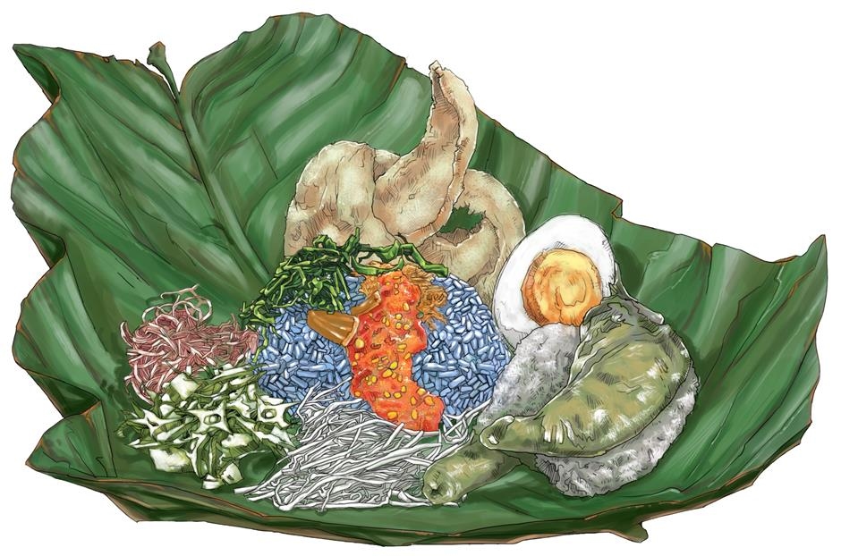 Nasi Biru Malaysia Dan Nasi Kuning Indonesia, Beda Apa Sama Ya? Cekidot!