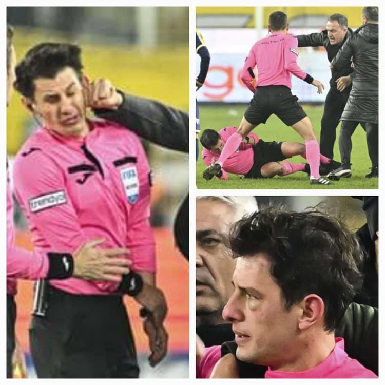 Wasit Top Jatuh Tersungkur Kena Bogem Mentah Saat Meniup Peluit Panjang, Pelaku Ketua Klub!