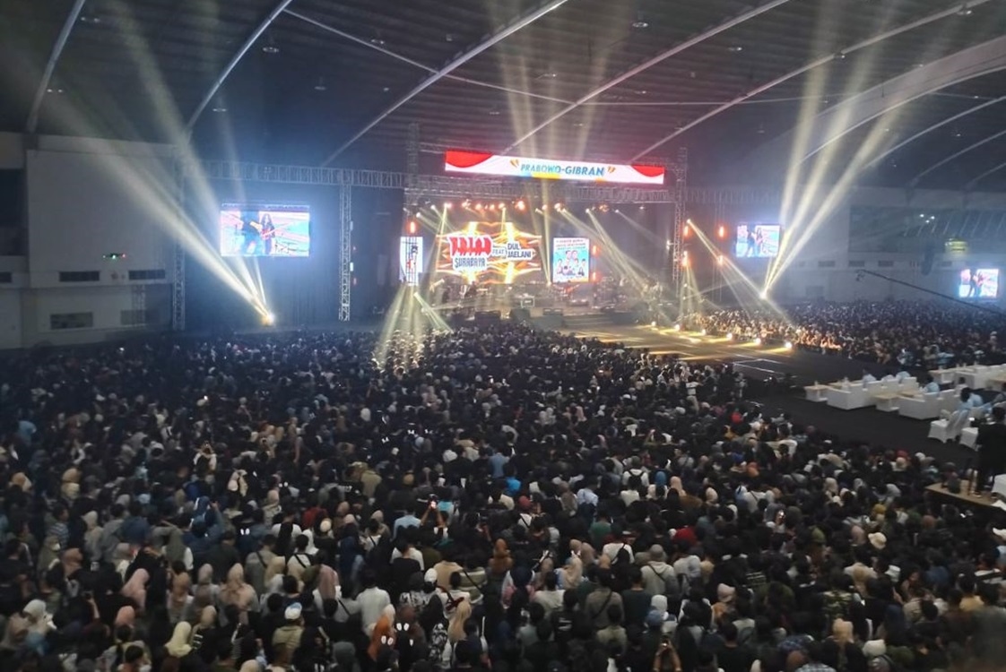 Konser Ahmad Dhani, Gaspoll Satu Putaran Prabowo-Gibran di Hentikan Bawaslu Surabaya