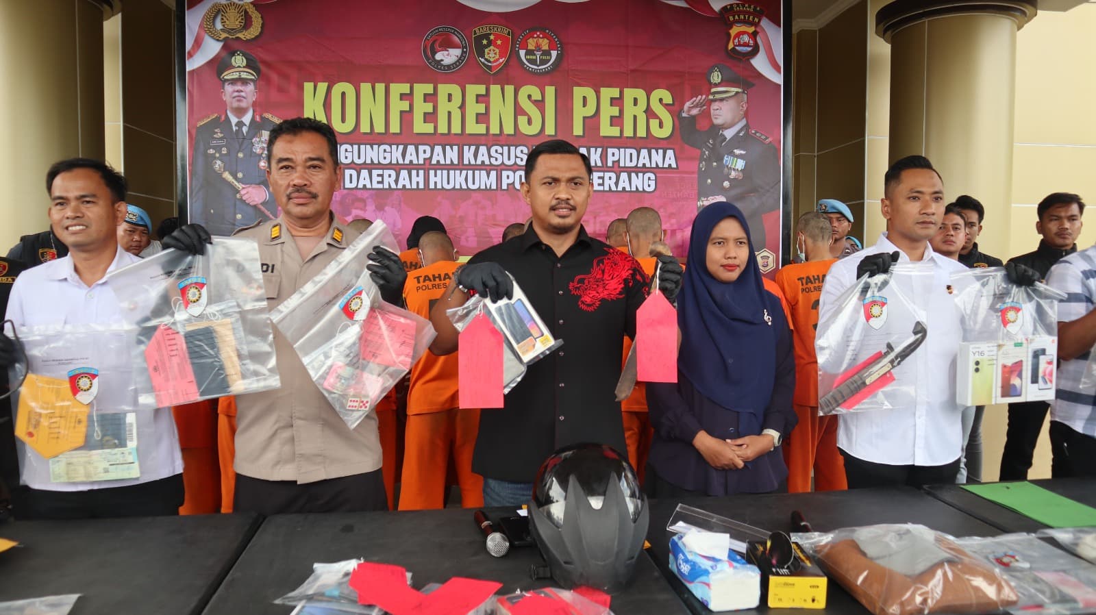 Jelang Pemilu, Polres Serang Amankan 16 Pelaku Kejahatan Diantaranya Premanisme Dan Perbuatan Tak Senonoh Terhadap Anak Dibawah Umur