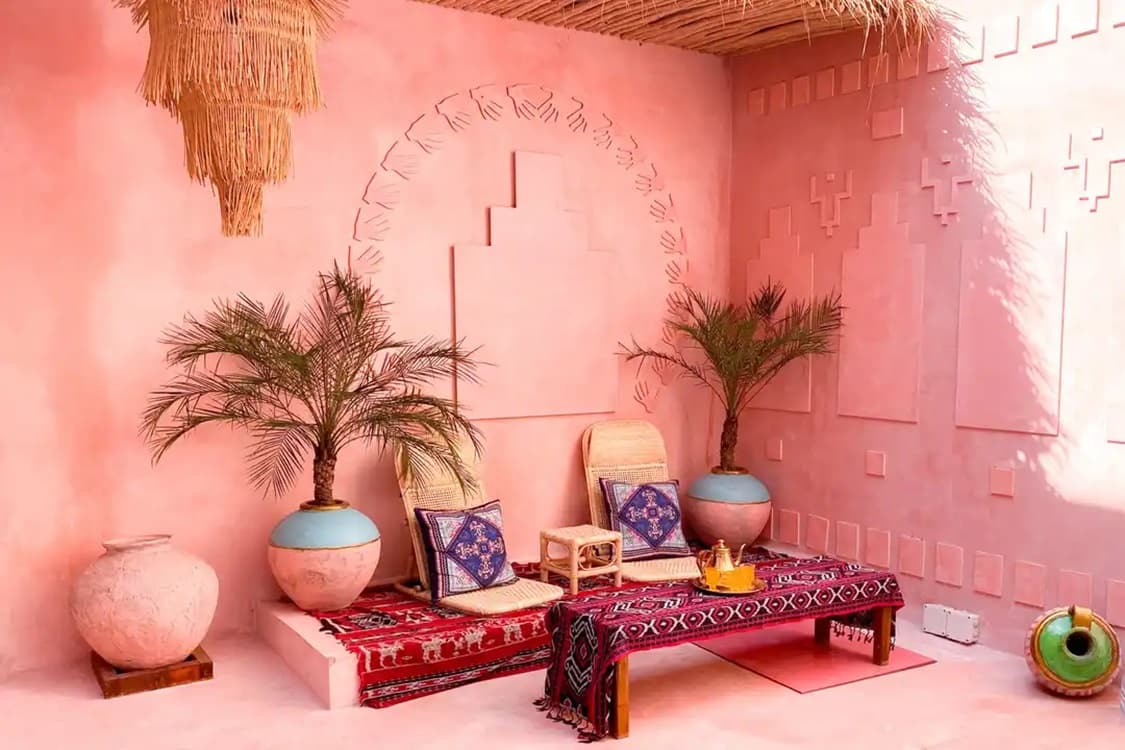Ingat Serba Pink Langsung Ingat Ubu Villa Marrakech Yogyakarta, Cuma Rp1.400.000 Sudah Bisa Nginap Nampung 4 Orang Dengan Fasilitas Lengkap